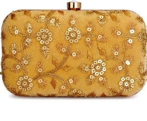 Toobacraft Party Gold Clutch Gold - Price in India | Flipkart.com