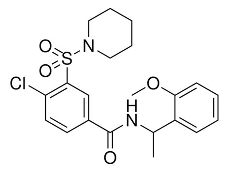 4-CHLORO-N-(1-(2-METHOXYPHENYL)ETHYL)-3-(1-PIPERIDINYLSULFONYL ...