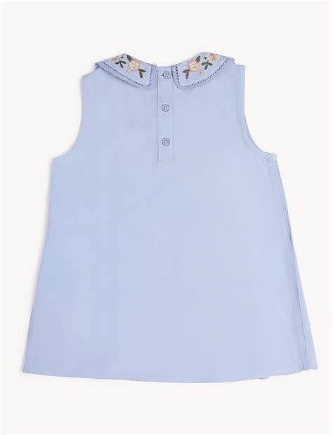 Buy Floral Embroidered Round Neck Top at Marks & Spencer