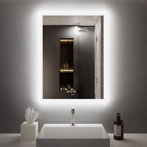 Buy GANPE 60 x 80 cm Motion Sensor LED Bathroom Mirror with Bluetooth ...