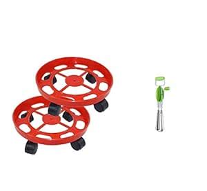 Neemgroup 2 Pcs LPG Cylinder Trolley with Wheels Gas Bottle Trolley ...