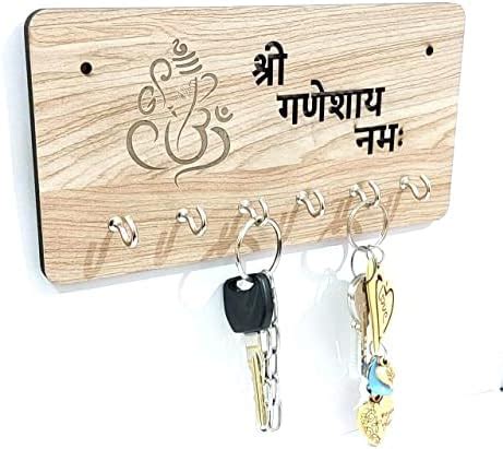 Kitchenwell Shree Ganeshay Namah Design key Stand for wall & Home ...