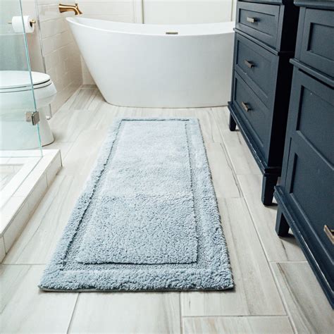 Rubber Backed Bath Rug | Non-Skid, Eco-Friendly Bath Rug | Cotton ...