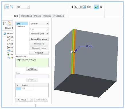 Image result for Creo Off Round Tutorial