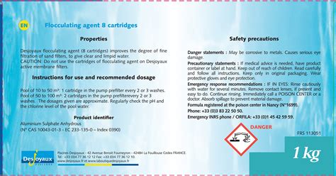 Buy Desjoyaux Pools - 1kg Pool Flocculant - 8 Tablets - Water Clarifier ...