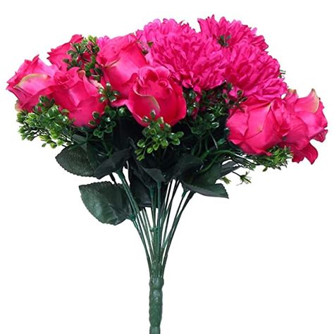 Buy REAL PBR Artificial Merigold Flower Bunch for Home Decor Office ...