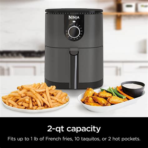 Ninja AF080 Mini Air Fryer, 2 Quarts Capacity, Compact, Nonstick, with ...