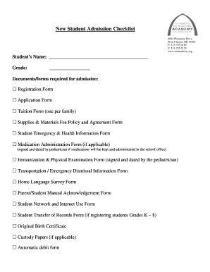 88+ Free Editable Student Checklist Templates in MS Word [DOC] | pdfFiller