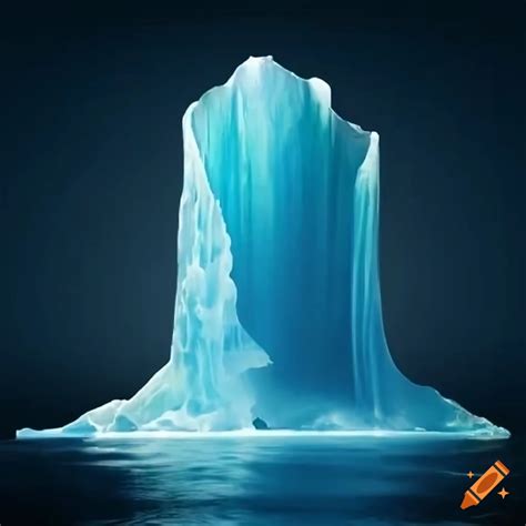 Illustration d'une mer de glace on Craiyon