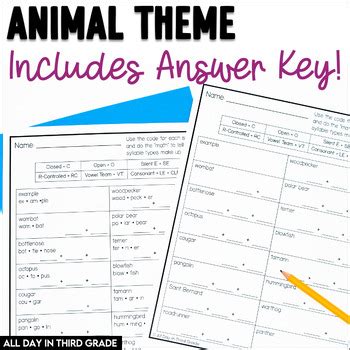 6 Syllable Types Worksheets 的图像结果