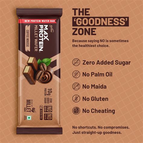 Millet Wafer Protein Bar - Coffee Mousse – RiteBite Max Protein