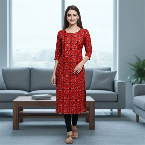 Ajrak Print Kurta