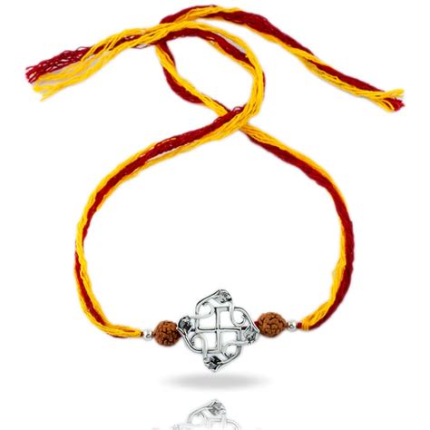 Buy FOURSEVEN® Jewellery 925 Sterling Silver Svasti Ganesha Silver ...