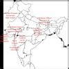 Locate the following places on a political India map: Calcutta, Madras ...
