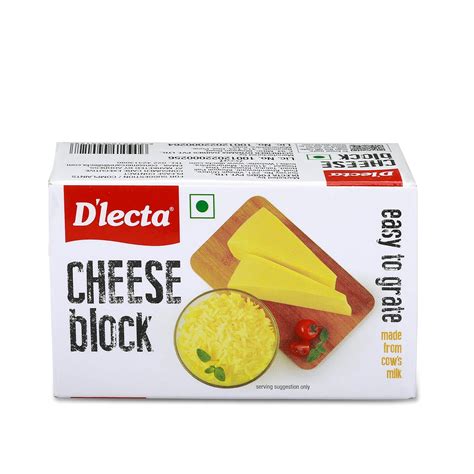 Dlecta Processed Cheese Block, 400 g : Amazon.in: Grocery & Gourmet Foods