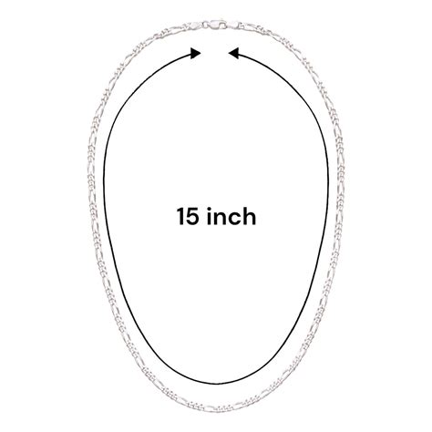 925 Sterling Silver Figaro 15 inch Chains for Kids – Taraash