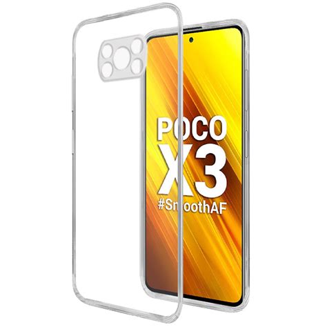 Casotec Soft TPU Back Case Cover for Mi Poco X3 / Mi Poco X3 Pro - Clear