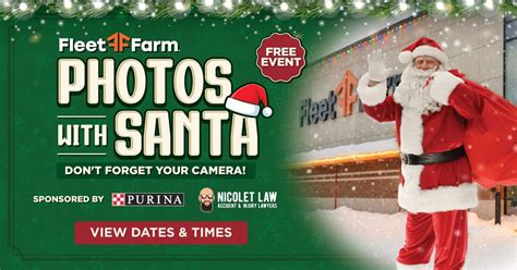 Free Pictures with Santa at Fleet Farm, 1235 S Rapids Rd, Manitowoc, WI ...