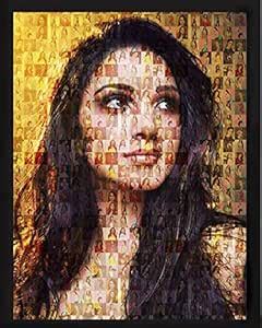 Personalized/Customized Premium big mosaic photo frame-24x16 inch (60 ...