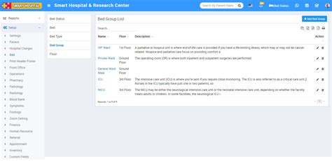 Bed - Smart Hospital : Hospital Management System by QDOCS