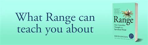 Range: Why Generalists Triumph in a Specialized World : Epstein, David ...