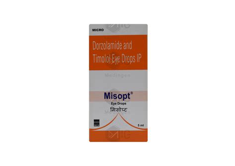 Misopt Eye Drops : View Uses, Side Effects, Price & Substitutes