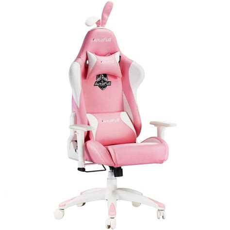 Buy AutoFull Gaming Chair Pink Bunny Ergonomic Gamer Chair with Lumbar ...