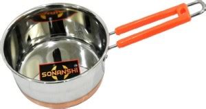 Sonanshi Stainless Steel Sauce Pan/Milk Pan/Tea Pan Copper Base Sauce ...