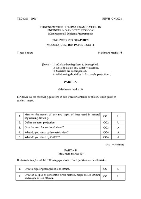 Graphics Model Question Sets - TED (21) – 1005 REVISION 2021 FIRST ...