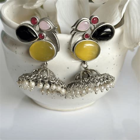Buy Silver Plated Jhumki -Nayana |Twinkklzz|