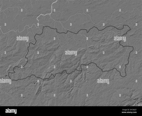 Vlaams Brabant, province of Belgium. Bilevel elevation map with lakes and rivers Stock Photo - Alamy - elevation map of belgium