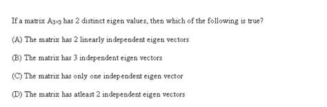 Linear Algebra: Ace Test Series: Linear Algebra - Eigen Value