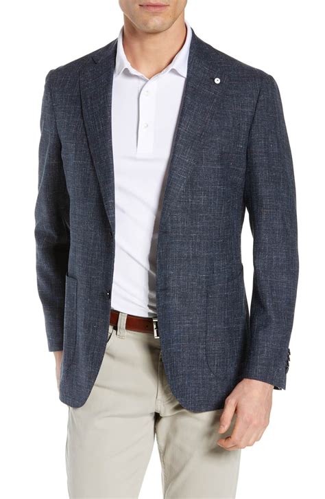 L.B.M. 1911 Trim Fit Plaid Linen Sport Coat | Nordstrom | Casual sport ...