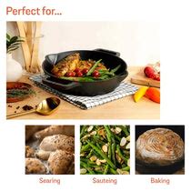 Buy Cast Iron Skillet 24cm | Best Iron Skillet Pan - PotsandPans India