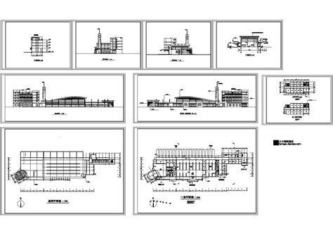 现代某城市客运站汽车站建筑设计CAD方案图