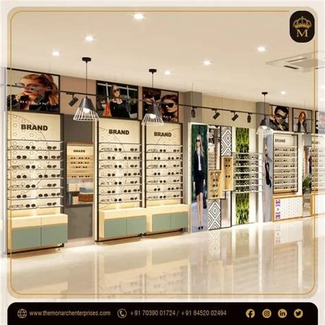 Optical Showroom Designing Interior with 3D - Interior Designing For ...