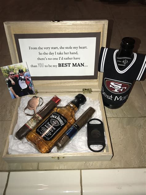 Best Man gift idea! Something we put together and will be given as a ...