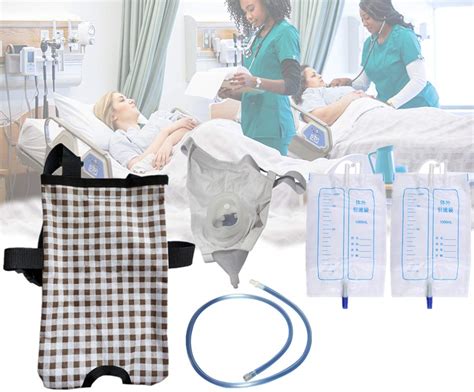 Buy Urinal Pee Holder & Urine Leg Bag Cover Kits - Men Urine System Bag ...