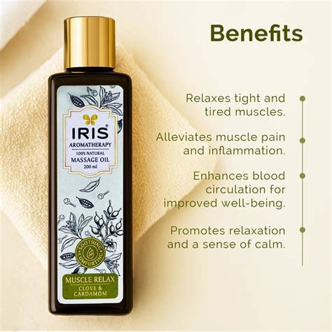 Muscle Relaxant Massage Oil by IRIS Aromatherapy – IRIS Home Fragrances