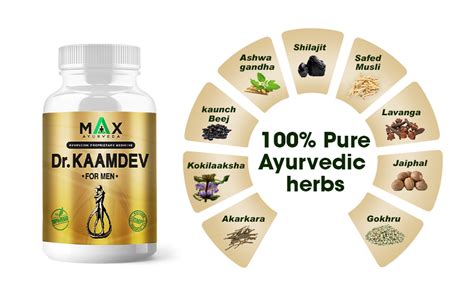 Buy Max Ayurveda Dr. Kaamdev Capsules for Men (30 Capsules) - 100% ...
