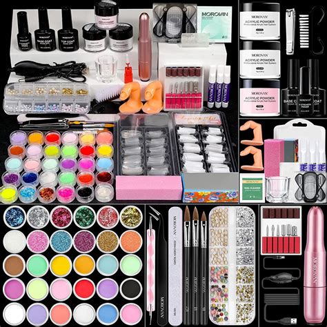 Amazon.com: Morovan Acrylic Nail Kit with Drill - Professional Nail Kit ...