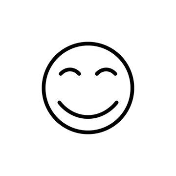 Smile icon set happy face emoji vector symbol positive emoticon sign ...