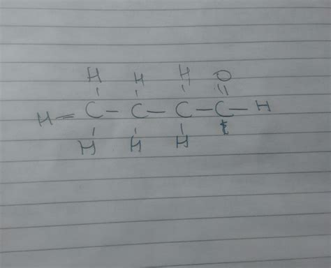 What the name and structure of an aldehyde with four carbon atoms in ...