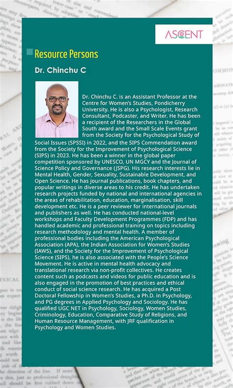 Research Methodology Workshop | ASCENT