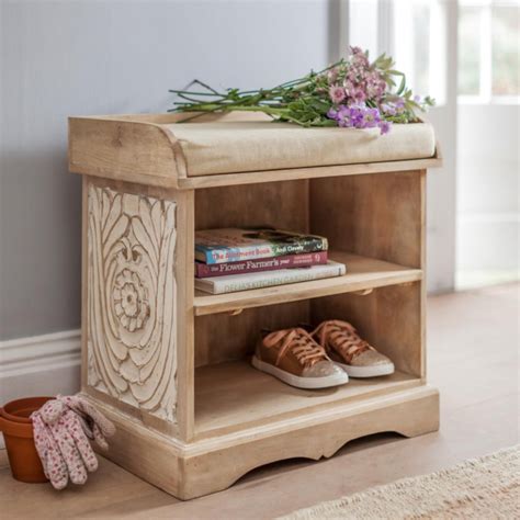 Shoe Rack Wooden — Dahlia Collection. Furniture at Evolvekart – Evolvekart®