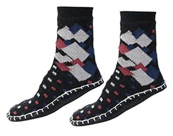 Vbirds Men's Long Thick Thermal Winter Warm Hiking Slippers Boot Socks ...