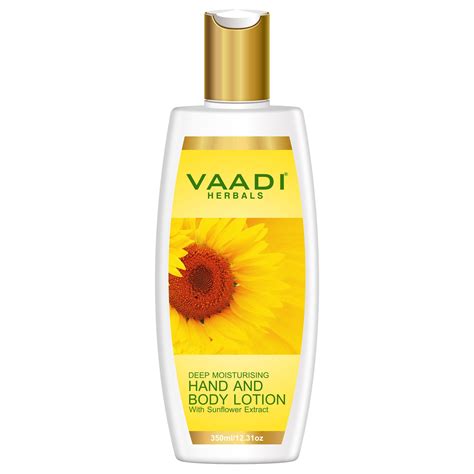 Hand & Body Lotion With Sunflower Extract (350 ml) – Vaadi Herbals India