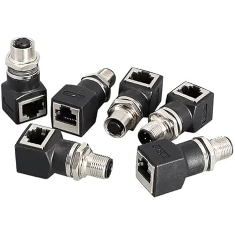 KDNHVRQY 1 Set 4 Pin 8 Pole A B D Coding M12 to RJ45 Adapter India | Ubuy