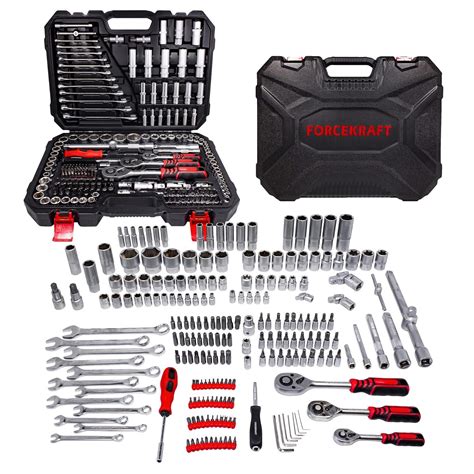FORCEKRAFT Tool Set 216 pcs, 1/4''3/8''1/2'' 6gr. 4-32mm : Amazon.in ...