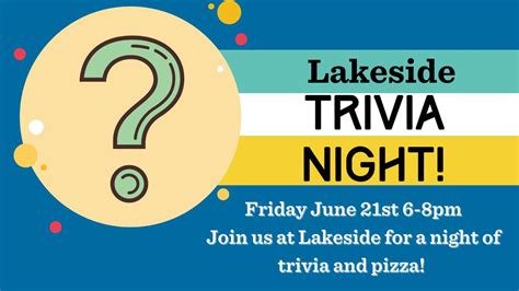 Trivia & Pizza Night!, 121 N. Henderson Lane, Sanford, FL, United ...